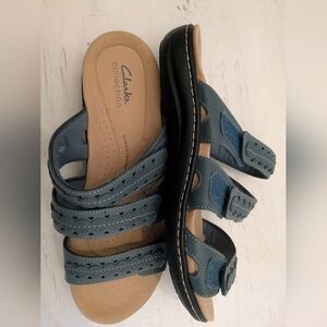 Clarks New Laurieann Dove Slide Sandal Size 9 Adjustable